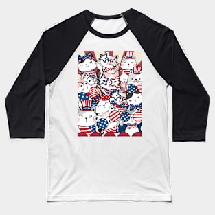 Election Cats American stars Baseball T-Shirt